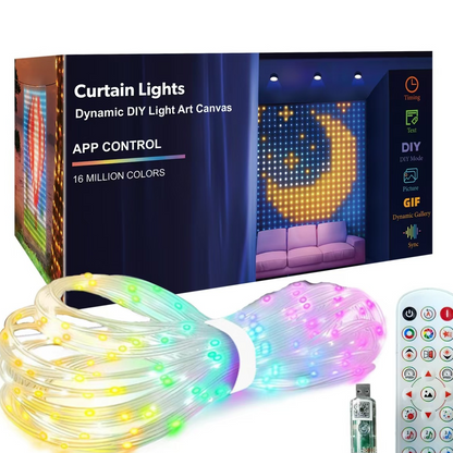 Smart Curtain Lights - App & Remote Control