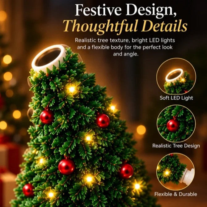 Christmas and Halloween tree cozy lamp