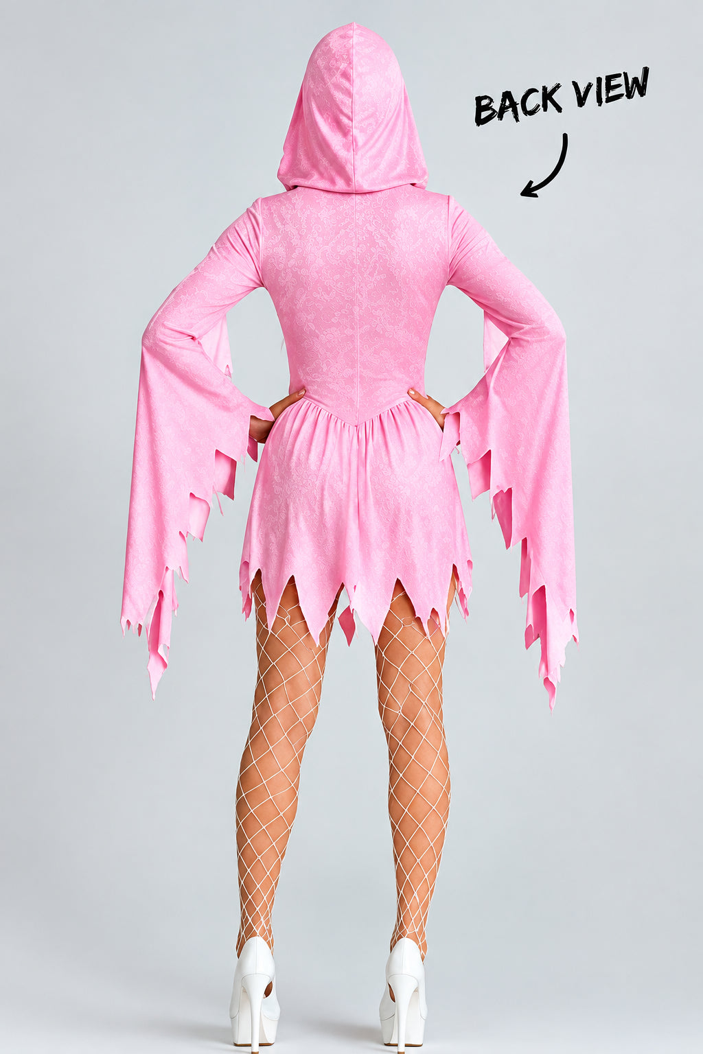 Pink Scream Mask Costume Set