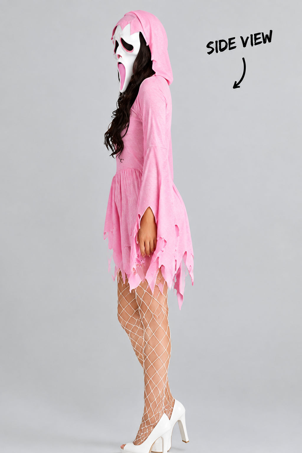 Pink Scream Mask Costume Set