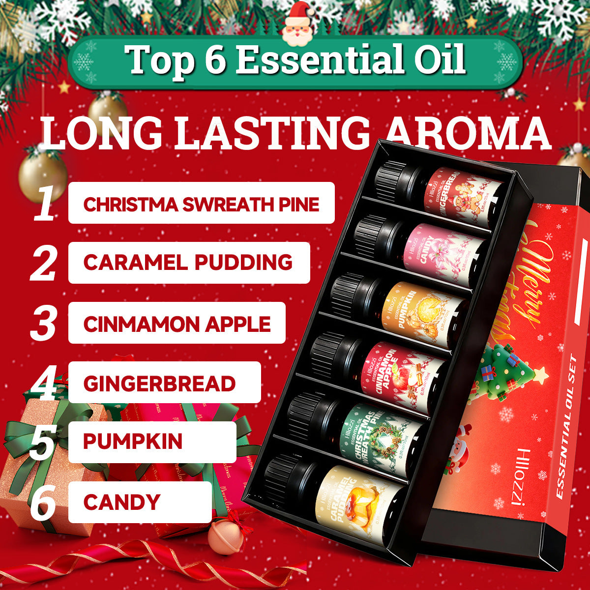 6-Piece Christmas Oil Set