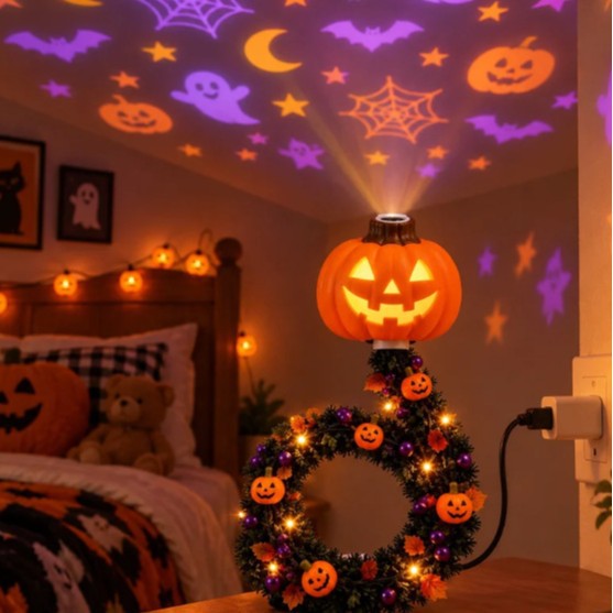 Christmas and Halloween tree cozy lamp