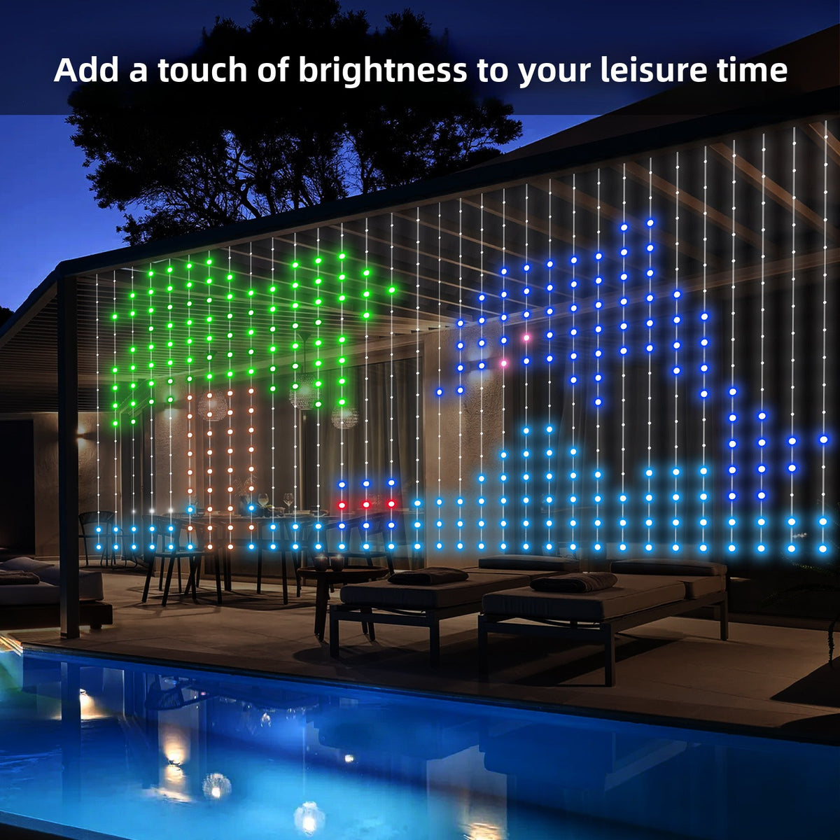 Smart Curtain Lights - App & Remote Control